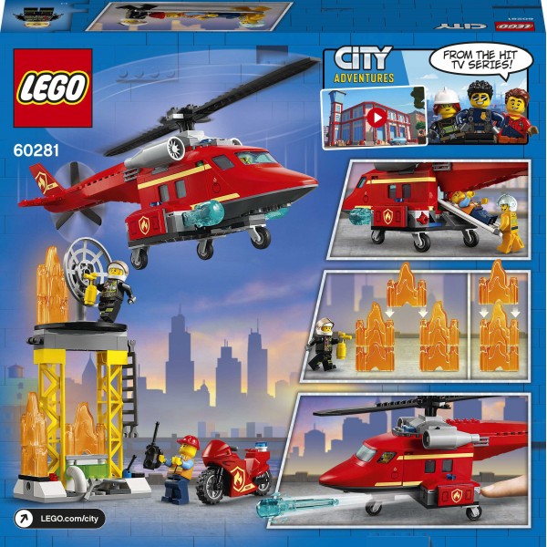LEGO City Конструктор Пожарный спасательный вертолет 60281