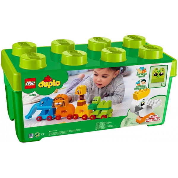 LEGO DUPLO Конструктор ЛЕГО Коробка с кубиками Мои первые животные 10863