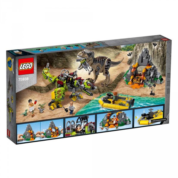 LEGO Jurassic World Конструктор Бой тиранозавра против робота-динозавра 75938
