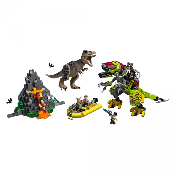 LEGO Jurassic World Конструктор Бой тиранозавра против робота-динозавра 75938