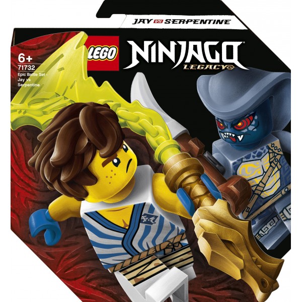 LEGO Ниндзяго (NinjaGo) Конструктор Легендарные битвы: Джей против воина-серпентина 71732