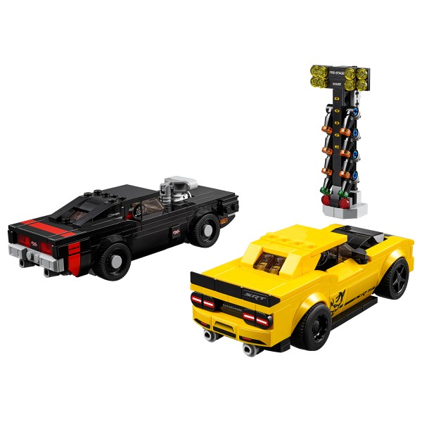 LEGO Speed Champions Конструктор Автомобили 2018 Dodge Challenger SRT Demon и 1970 Dodge Charger R/T 75893