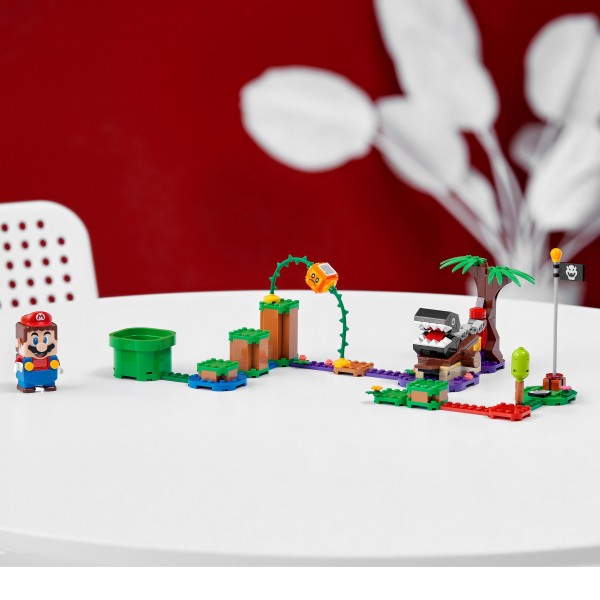 LEGO Super Mario Конструктор Дополнительный уровень Встреча в джунглях с кусакой на цепи 71381