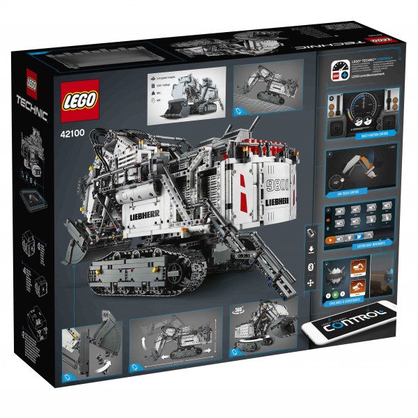 LEGO Technic Конструктор Экскаватор Liebherr R 9800 на управлении 42100