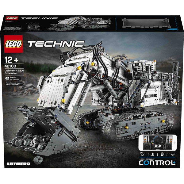 LEGO Technic Конструктор Экскаватор Liebherr R 9800 на управлении 42100