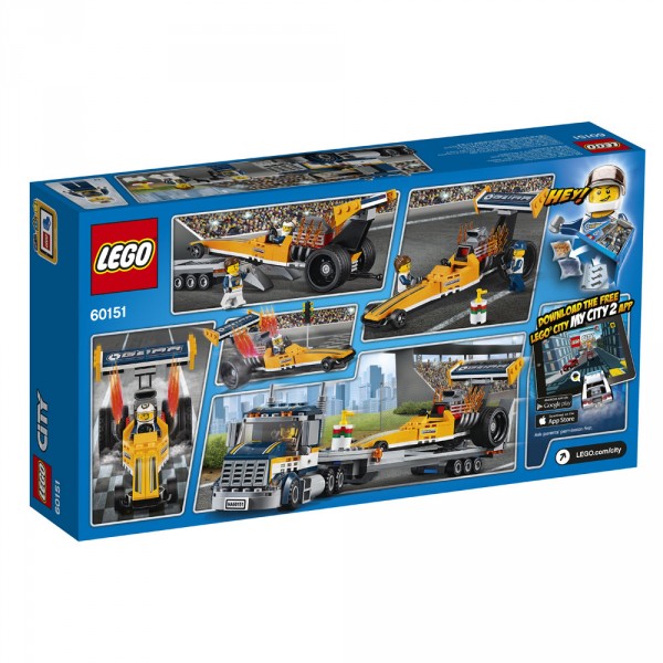 LEGO City Грузовик для перевозки драгстера 60151