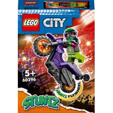 LEGO City Конструктор Каскадерский мотоцикл для становления дыбом 60296