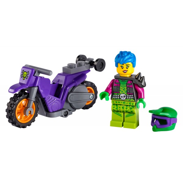 LEGO City Конструктор Каскадерский мотоцикл для становления дыбом 60296