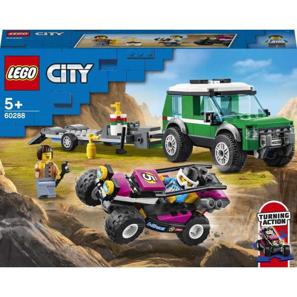 LEGO City Конструктор Транспортер гоночного багги Great Vehicles карта 60288