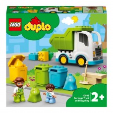 LEGO DUPLO Конструктор Мусоровоз и контейнеры для раздельн