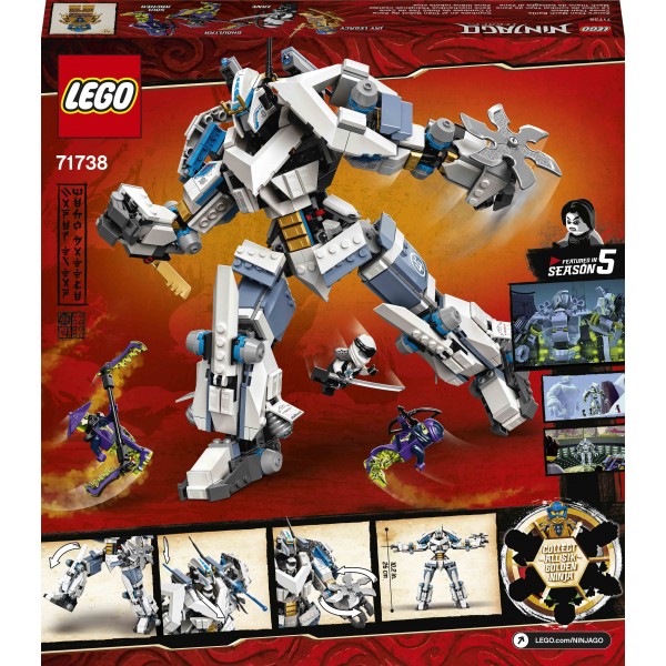 LEGO Ниндзяго (NinjaGo) Конструктор Битва робота-титана Зейна 71738