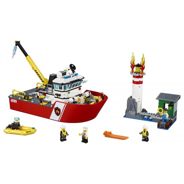 LEGO City Fire Пожарный катер 60109