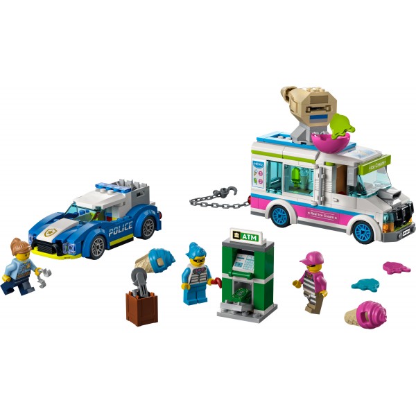 LEGO City Конструктор Погоня полиции за грузовиком с мороженым 60314