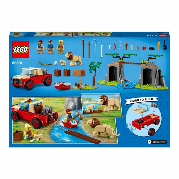 LEGO City Конструктор Спасательный внедорожник для зверей 60301