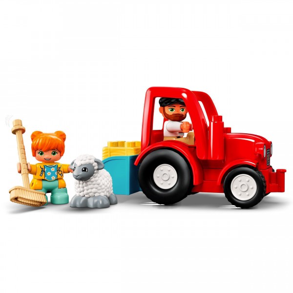 LEGO DUPLO Конструктор Сельскохозяйственный трактор и уход за животными 10950