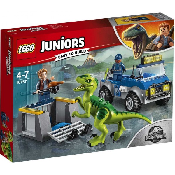 LEGO Juniors Конструктор Лего Грузовик спасателей для перевозки раптора 10757