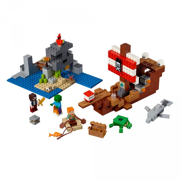 LEGO Майнкрафт (Minecraft) Конструктор Приключения на пиратском корабле 21152