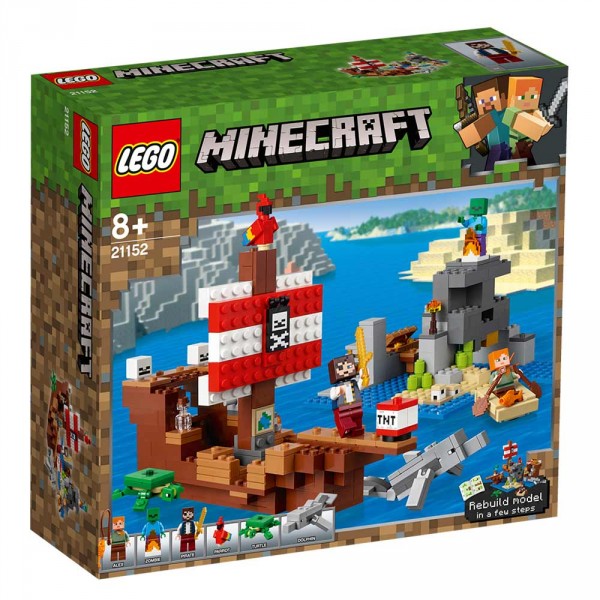LEGO Майнкрафт (Minecraft) Конструктор Приключения на пиратском корабле 21152