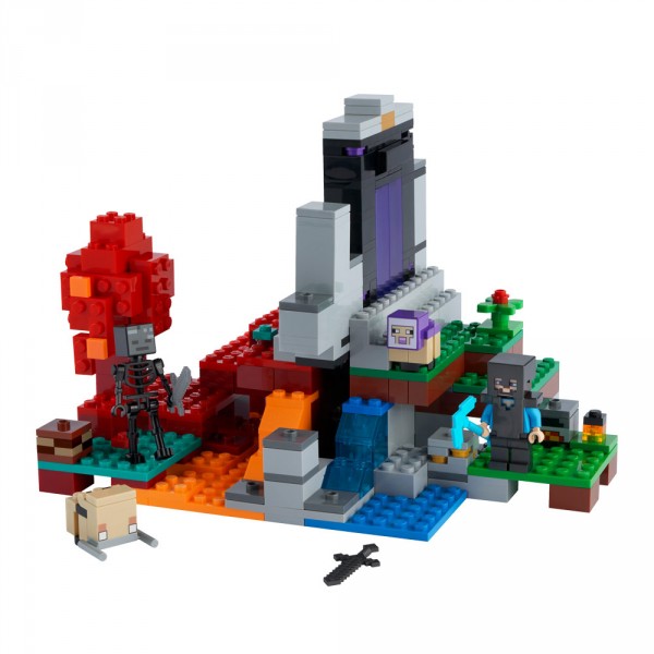 LEGO Майнкрафт (Minecraft) Конструктор Разрушенный портал 21172