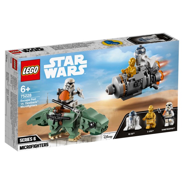 LEGO Star Wars Конструктор Спасательная капсула против минибойца на дьюбеке 75228