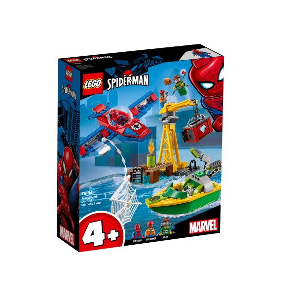 LEGO Super Heroes Конструктор Человек-Паук: похищение бриллиантов Доктором Осьминогом 76134