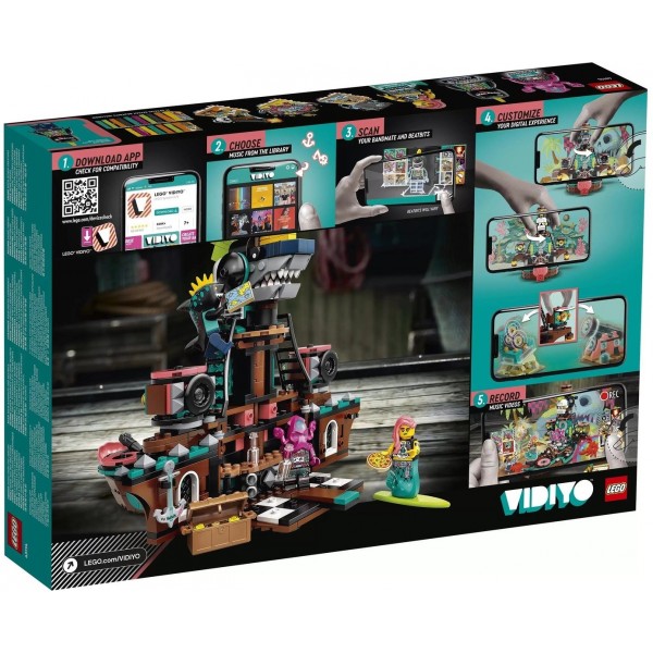 LEGO VIDIYO Конструктор Punk Pirate Ship Корабль Пирата Панка 43114