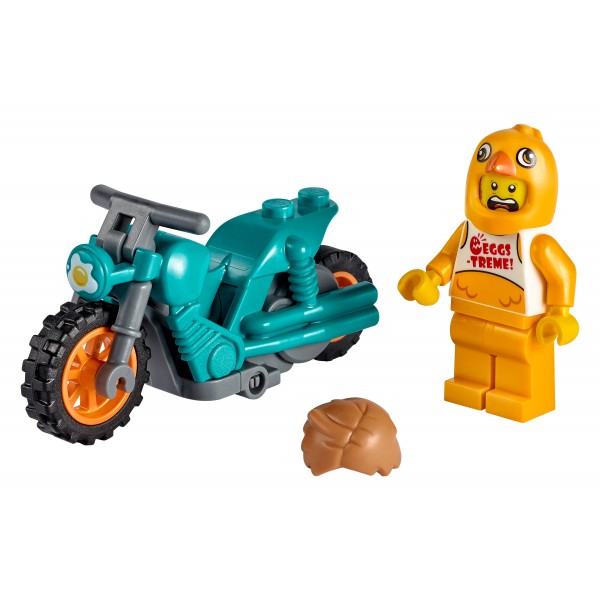 LEGO City Конструктор Трюковый мотоцикл с цыплёнком 60310