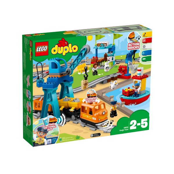 LEGO DUPLO Конструктор Лего Грузовой поезд 10875