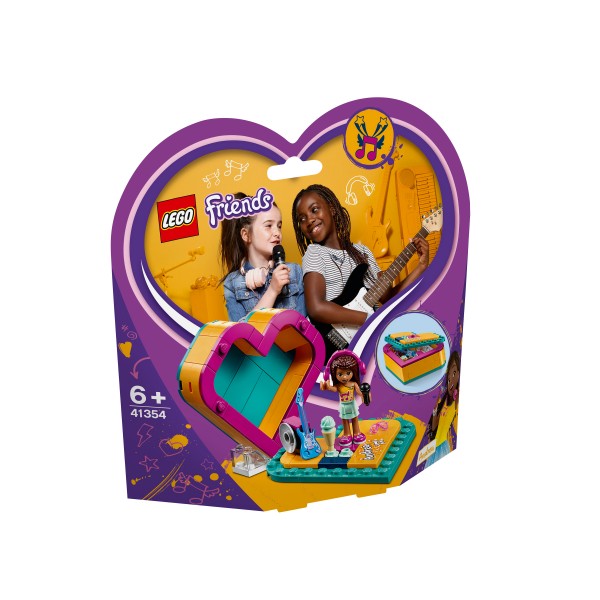 LEGO Friends Конструктор Шкатулка-сердечко Андреа 41354