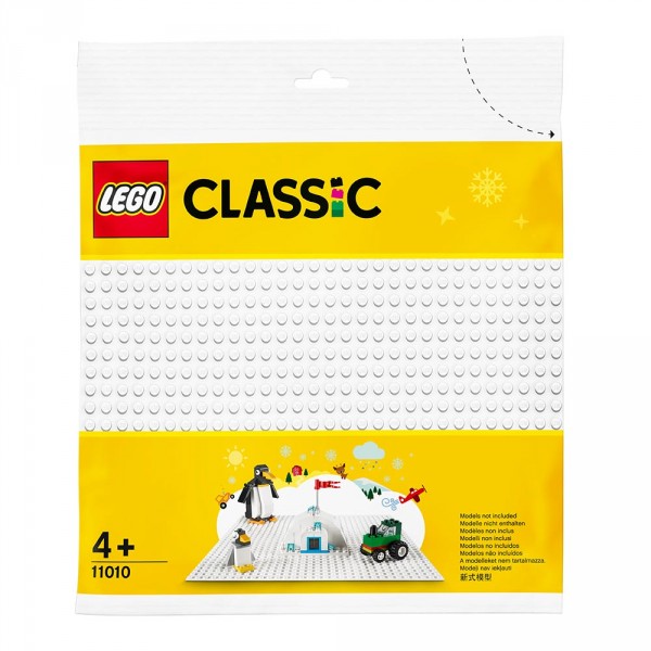 LEGO Конструктор Белая базовая пластина 11010