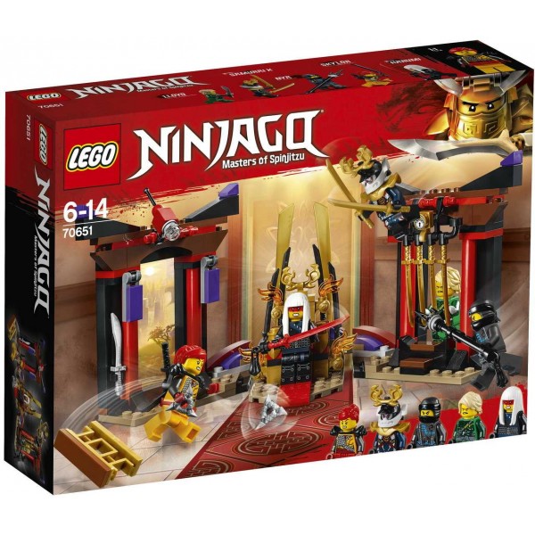 LEGO Ниндзяго (NinjaGo) Конструктор Лего Бой в тронном зале 70651