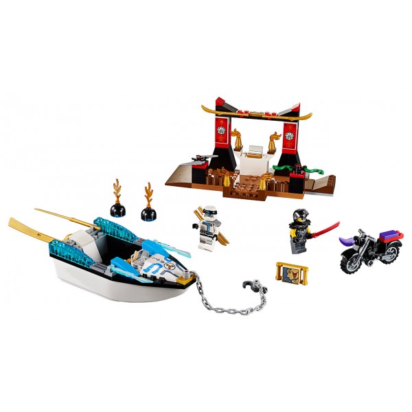 LEGO Ниндзяго (NinjaGo) Конструктор Преследование на лодке Зейна 10755