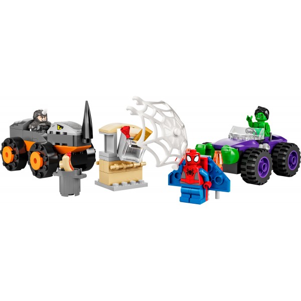 LEGO Super Heroes Конструктор Схватка Халка и Носорога на грузовиках Marvel 10782