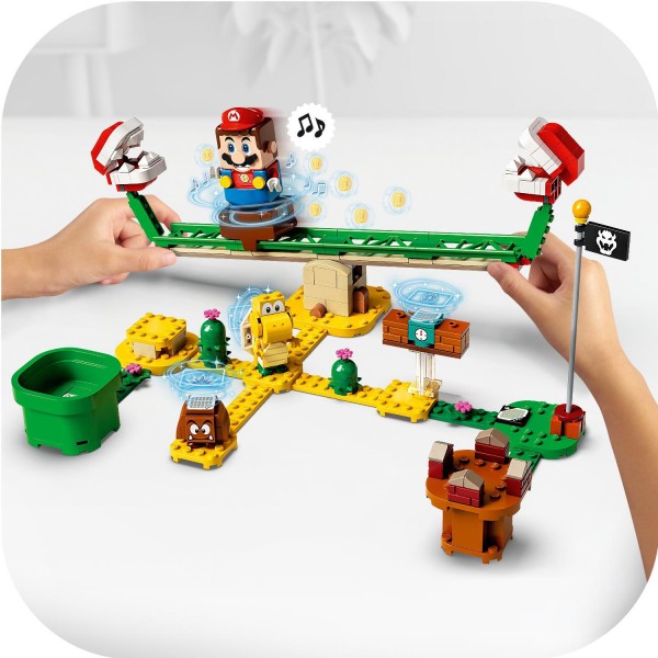LEGO Super Mario Конструктор Дрифт-заезд с растением-пираньей Дополнительный уровень 71365