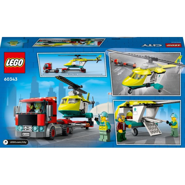 LEGO City Конструктор Грузовик для спасательного вертолёта 60343