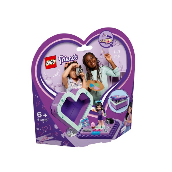 LEGO Friends Конструктор Шкатулка-сердечко Эммы 41355