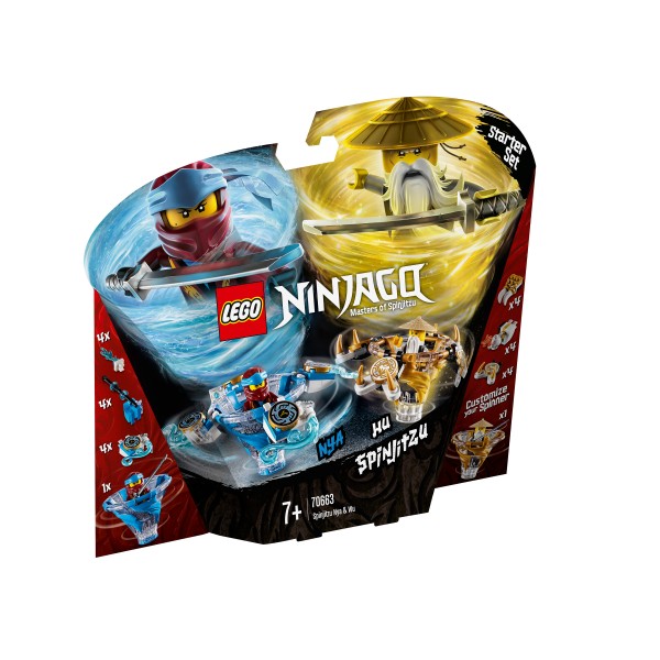 LEGO Ниндзяго (NinjaGo) Конструктор Спин-джитсу Ния и Ву 70663