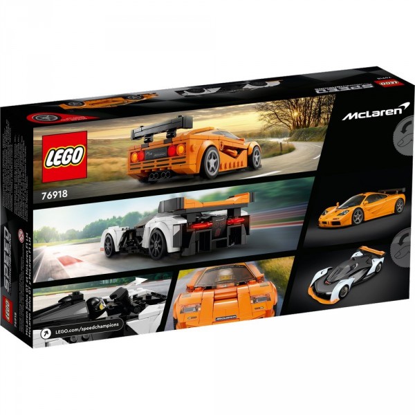 LEGO Speed Champions Конструктор McLaren Solus GT і McLaren F1 LM 76918