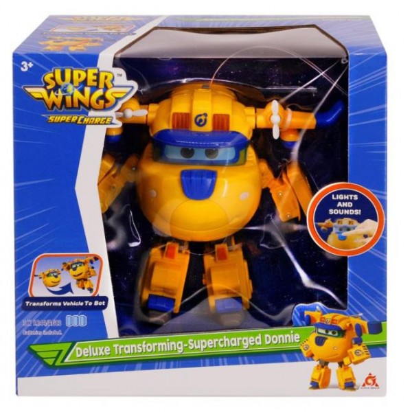 Фигурка-трансформер Super Wings Супер крылья Donnie, Донни, свет, звук EU740432