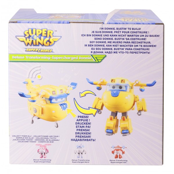 Фигурка-трансформер Super Wings Супер крылья Donnie, Донни, свет, звук EU740432