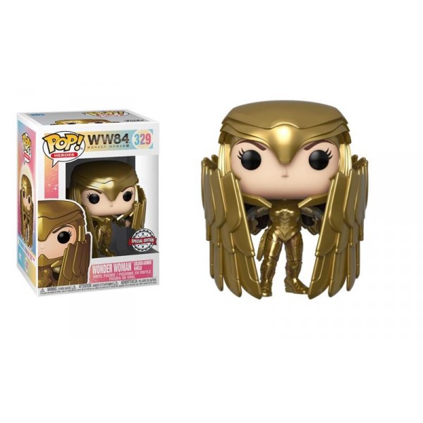 Коллекционная фигурка Funko POP! Vinyl: DC: 84: Wonder Woman Golden Armor Shield (MT) (Exc) 46659