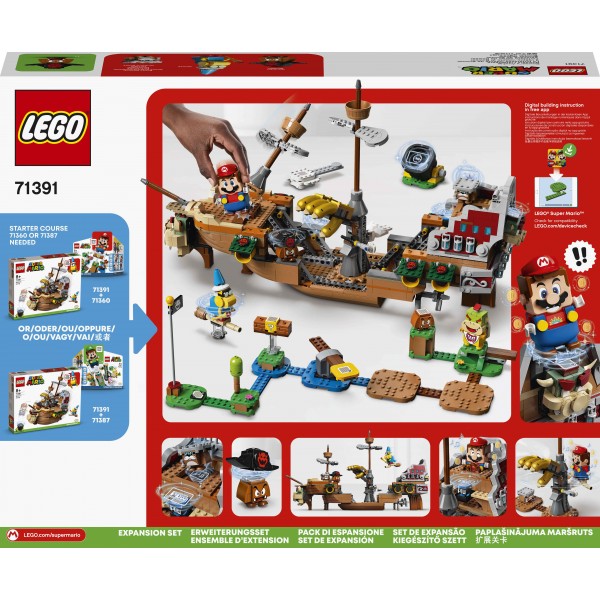 Конструктор LEGO Super Mario Летучий корабль Боузера. Дополнительный набор 71391