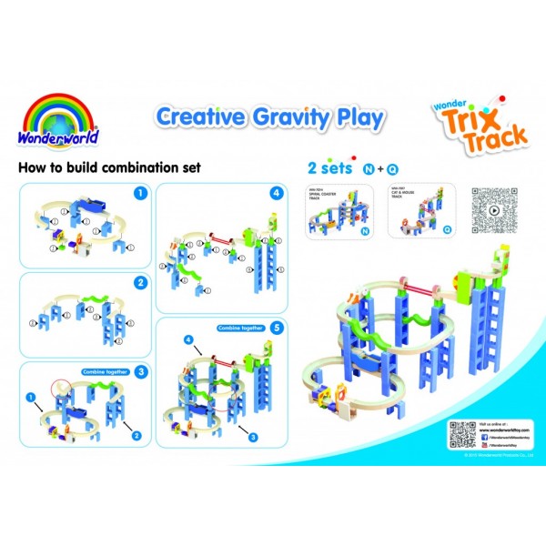 Конструктор Wonderworld Trix Track Американские горки WW-7014