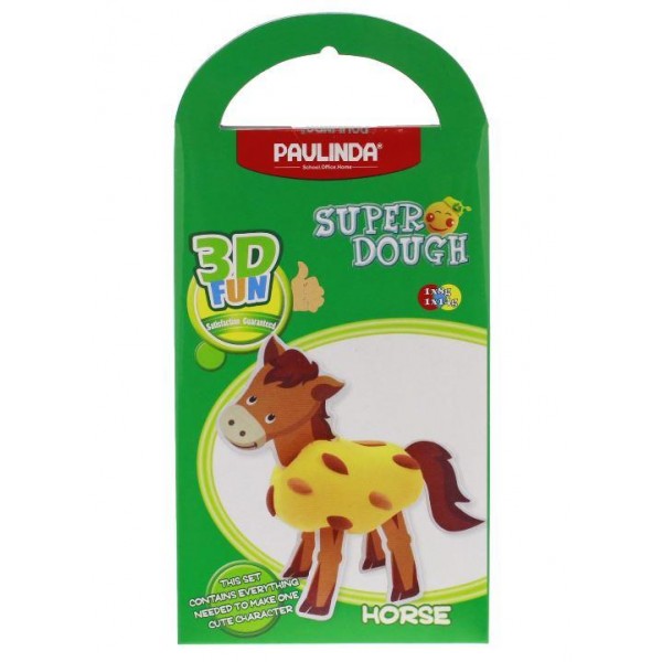 Масса для лепки Paulinda Super Dough 3D FUN Лошадь PL-081289