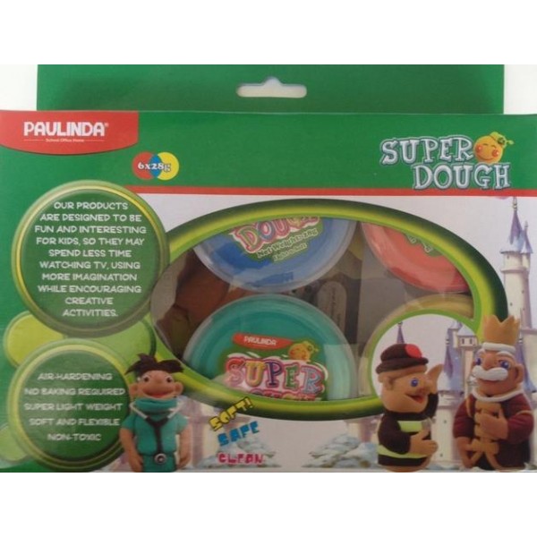 Масса для лепки Paulinda Super Dough 6*28г буклет "Шаг за шагом-Животные" PL-081186