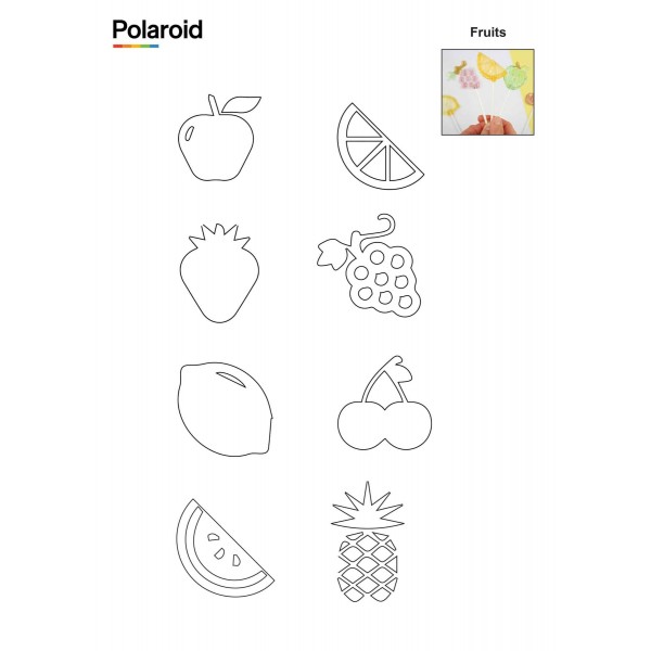 Набор картриджей для 3D ручки Polaroid Candy pen, яблоко, зеленый