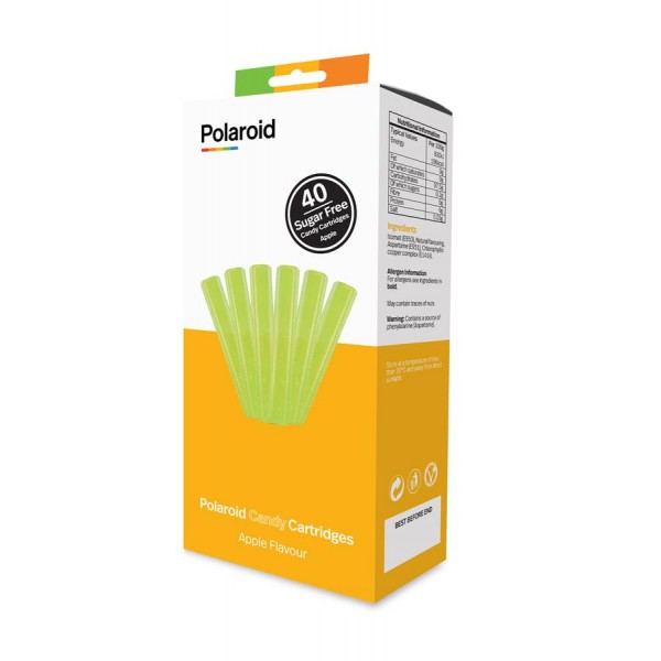 Набор картриджей для 3D ручки Polaroid Candy pen, яблоко, зеленый