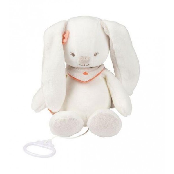 Nattou Мягкая игрушка с музыкой кролик Мия 28см. 562041