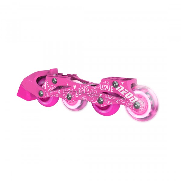 Роликовые коньки Neon Combo Skates Розовый (Размер 30-33) NT09P4