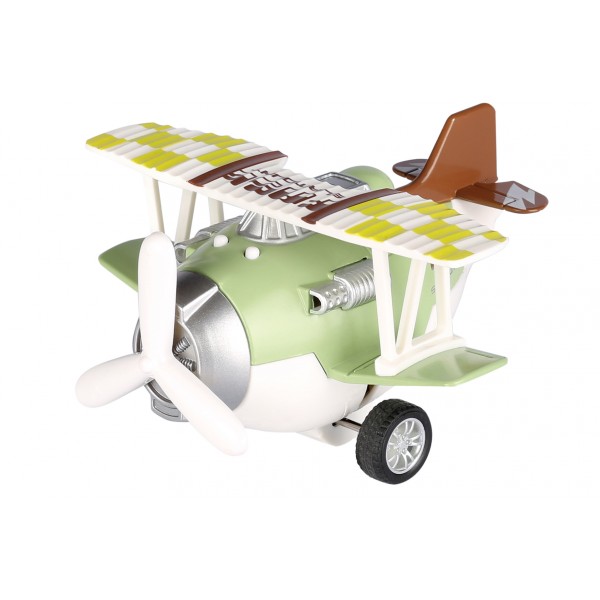 Самолет металический инерционный Same Toy Aircraft зеленый со светом и музыкой SY8015Ut-2